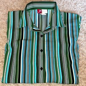 Jennifer Moore women's long sleeve button down shirt size 6